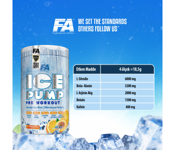 FA Nutrition Ice Pump Pre-Workout 463 Gr