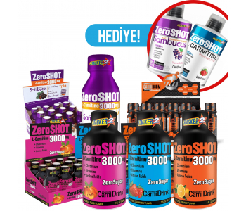 ZeroSHOT Paket - Zeroshot 480 ml L-Carnitine Hediye!